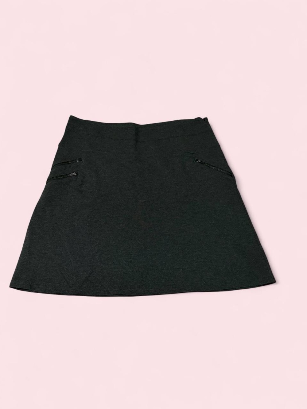 Athleta Black Mini Skirt with Zip Pocket Details